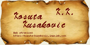 Košuta Kušaković vizit kartica